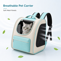 Sac à dos portable pour chat et chien Oxford [En stock] – Capsule spatiale respirante et spacieuse avec protection solaire pour les sorties