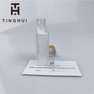 En stock – Flacon compte-gouttes carré/rectangulaire en verre dépoli noir/transparent pour huiles essentielles, avec bouchon – 15 ml, 30 ml, 50 ml, 100 ml - Product Image 5