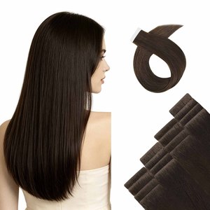 Extensions de cheveux invisibles à bandes adhésives 100 % cheveux humains, cheveux vietnamiens bruts, donneur unique, cuticules alignées, vente en gros - Product Image 1