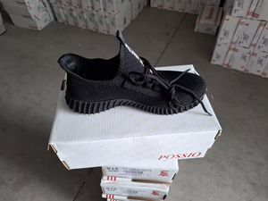 Scarpe da Basket Possio 922N in Mesh Nere Unisex con Suola in Gomma e Intersuola in EVA - Product Image 3