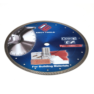 Disque de coupe diamanté de 8 pouces à pressage à chaud, fabriqué en usine, de type maille de poisson continue avec bride - Product Image 2