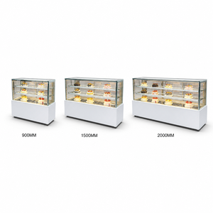 Réfrigérateur de boulangerie commercial en verre numérique sous comptoir avec <span class=keywords><strong>vitrine</strong></span> de présentation pour gâteaux et pâtisseries, dégivrage automatique - Product Image 3