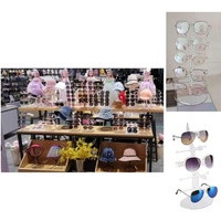 Support de lunettes de soleil, présentoir à lunettes, support de rangement, organisateur pour lunettes, présentoir en acrylique pour bijoux, lunettes, pour la vente, transparent