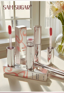 SAM SUGAR Miroir Couleur Hydratant Brillant à Lèvres Sensation d'<span class=keywords><strong>Eau</strong></span> Léger et Facile à Pousser Imperméable Sans Perte de Couleur Rouge à Lèvres Tenir Maquillage - Product Image 4