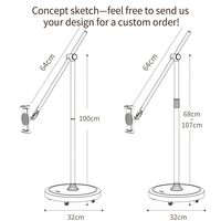 Support de téléphone et tablette pliable magnétique en alliage d'aluminium, support de bureau portable réglable en ABS pour le bureau et les voyages