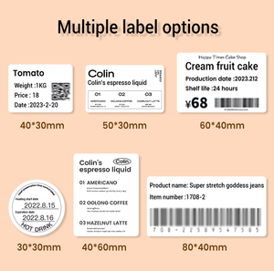 Imprimante d'Étiquettes Y50 Mini 58mm <span class=keywords><strong>pour</strong></span> Commerce, Étiqueteuse Rapide <span class=keywords><strong>pour</strong></span> Prix, Motifs, Commandes et Expéditions - Product Image 2