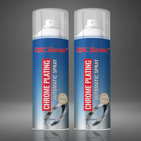 Peinture en aérosol auto-irrigante 400 ml pour jantes de voiture, revêtement acrylique liquide, effet chromé argenté, acier inoxydable