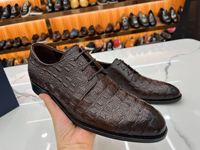 Chaussures Derby en cuir véritable de haute qualité pour hommes, chaussures en cuir pour occasions formelles, chaussures pour hommes faites à la main