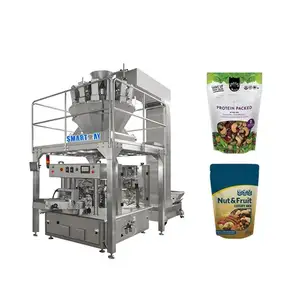 Sago Ngô mảnh máy đóng gói với 10 14 kết hợp weigher niêm phong máy bao bì nhựa nhiệt niêm phong 10-2000 gram