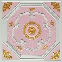 Plaque de plafond en plâtre 3D 60x60 cm, décoration intérieure magnifique, pour décoration d'église