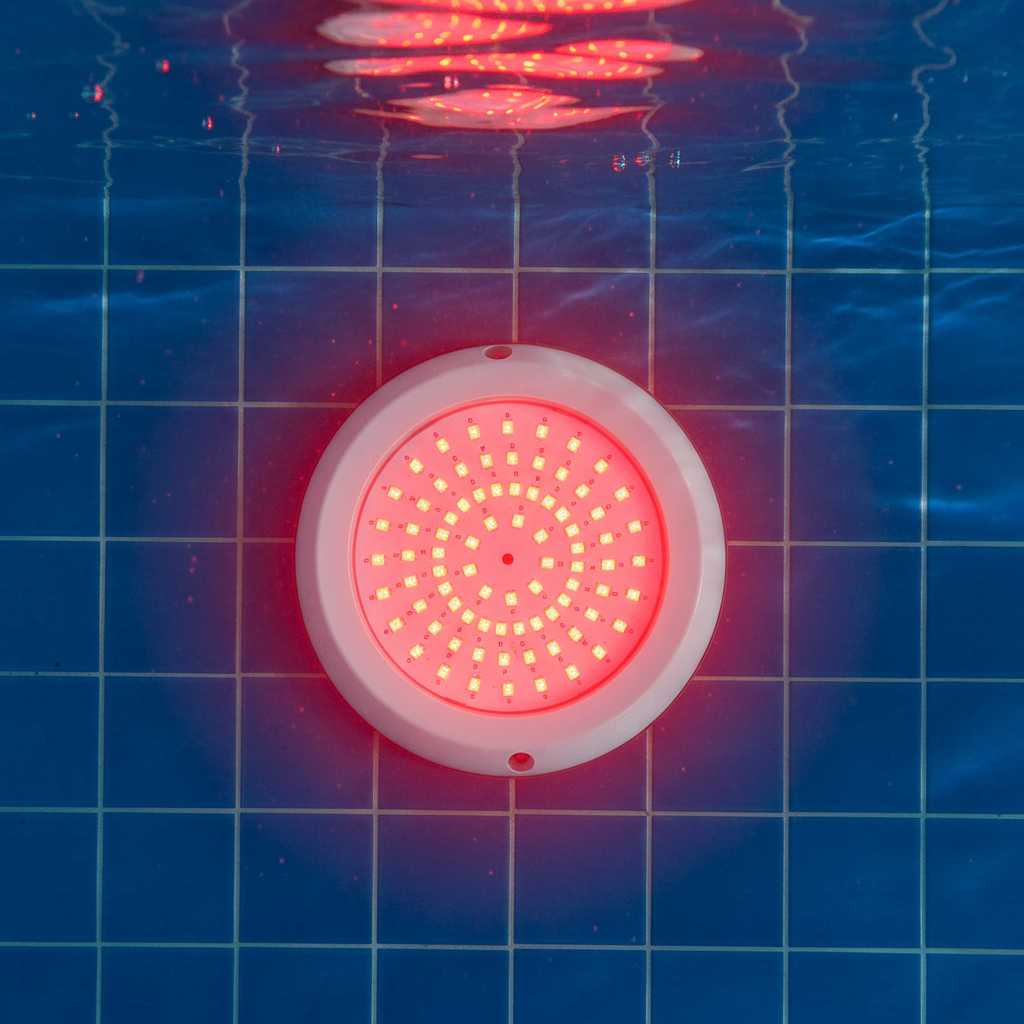 Direct Wall-Mounted Underwater Pool Light 12W 5000K Daylight IP68 ABS Material No Hanging Required for Hotels