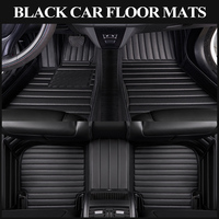 Tapis de sol de voiture en cuir sur mesure en gros d'usine, couverture complète 5D, imperméables, pour conduite à gauche (LHD) et à droite (RHD), support OEM