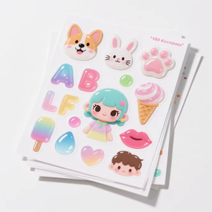 Pegatinas 3D de Alta Calidad, Pegatinas de Princesas para Disfrazarse, Pegatinas de Dibujos Animados para Niñas, Calcomanías Impermeables, Pegatinas 3D de Anime - Product Image 5