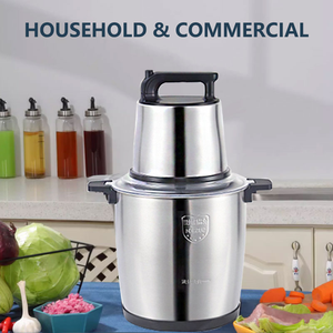 Hachoir à viande en acier inoxydable pour la maison, mélangeur 12L, machine à piler le fufu et l'igname, hachoir à viande électrique, moteur en cuivre pur 2000W - Product Image 5