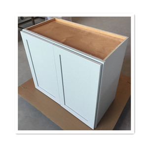 Gabinetes de cocina con coctelera blanca de estilo moderno Material de carcasa de madera contrachapada de diseñadores de interiores de Vietnam para grifo de fregadero de apartamento de centro comercial - Product Image 4