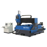 Machine de perçage à portique industrielle avec positionnement automatique et pince hydraulique, série PD