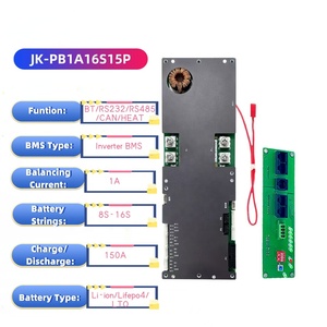 Système de gestion de batterie (BMS) JKBMS 16S 200A pour batteries lithium-ion 48V avec prise en charge parallèle RS485 CAN BT PCBA JK-PB2A16S20P (8S~) - Product Image 5