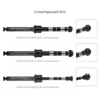 DASK Dentium Kit Dentaire Avancé Sinus Lift Foret Diamant Fraise Élévation Implant Instrument