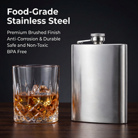 Juego de Decantador de Whisky con 1 Vaso de Whisky Estilo Antiguo, Regalo Empresarial Portátil para Whisky Escocés, Bourbon y Vino
