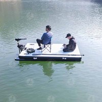 Plateforme de pêche gonflable en PVC Ejia avec logo personnalisé, avec moteur, radeau de pêche portable, planche à pagaie pour utilisation aquatique
