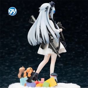 Model patung kucing hitam hadiah HK416 garis depan anak perempuan Model koleksi kotak - Product Image 5