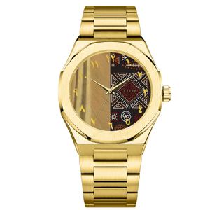 Montre de luxe personnalisée avec cadran arabe, ton or antique, vintage, à quartz, chiffres uniques, en acier inoxydable, bracelet en cuir japonais - Product Image 4