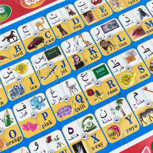 Póster Interactivo Inteligente Educativo para Niños, Alfabeto Inglés-Árabe Bilingüe, Juguete de Aprendizaje, Póster Parlante con Audio - Product Image 3