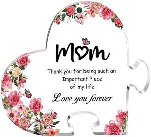 Regalo de Agradecimiento para Mamá, Regalos del Día de la Madre, Corazón de Acrílico para Mamá, Regalo de Cumpleaños, Navidad, Jubilación - Product Image 4