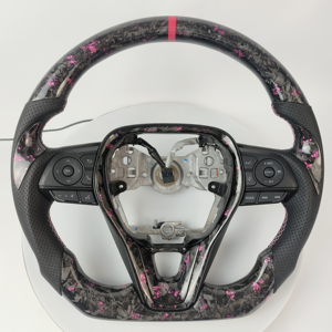 Volant de voiture en fibre de carbone forgé sur mesure pour Toyota Land Cruiser Tc Xb Hilux Corolla Scion N80 <span class=keywords><strong>100</strong></span> 200 Series - Product Image 5