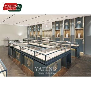 Muebles de iluminación LED para joyería y sala de exposición al por menor Diseño de mostrador de joyería elegante para uso en centro comercial - Product Image 3
