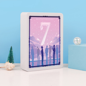 Lámpara de tallado de papel para decoración de muebles, luz de noche, regalo de fiesta, Popular coreana, juvenil, <span class=keywords><strong>idol</strong></span> - Product Image 3
