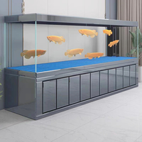 Grande usine Rectangle personnalisé de longue taille énorme aquarium de couleur blanc clair aquarium pour la décoration de la maison