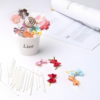 Dowell 3.0mm*100mm Barres de papier personnalisées pour bonbons 3.0mm Emballage pour pâtisserie Barres de papier pour sucettes Sucettes en papier