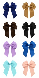OKAY Großhandel Pure Color 10.5CM Gros grain <span class=keywords><strong>Ribbon</strong></span> Neueste Mädchen Haars pangen Boutique Bow Band für Kleinkind Kinder Teenager - Product Image 5