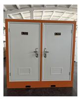 Maisons conteneurs portables modernes WC couleur personnalisée écologiques durables panneaux sandwich usage parc GUOWEI