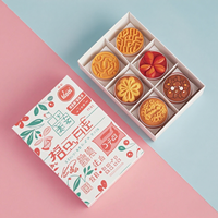Dossiers en carton pliables personnalisables en gros, 6 compartiments, pour emballage de cupcakes, biscuits, pâtisseries, desserts, en matériaux recyclés