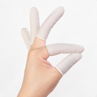 Vente directe usine : Doigtiers jetables antistatiques ESD en latex blanc de haute qualité pour salle blanche, gants de protection en caoutchouc