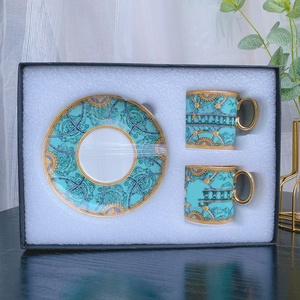New Product 2 <b>Cups</b> <b>Sets</b> Ceramic Western Europe Luxury Coffee <b>Sets</b> Living Room <b>Sets</b> Porcelain Tea <b>Cups</b> and Saucers - Product Image 2
