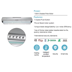 <span class=keywords><strong>Campana</strong></span> <span class=keywords><strong>Extractora</strong></span> Integrada de Súper Succión, Electrodoméstico de Cocina Fácil de Limpiar con Filtro de Grasa para Cocina China, Fuente de Alimentación Eléctrica - Product Image 6