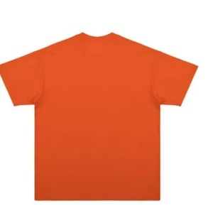 Camiseta Oversize de Manga Corta con Cuello Redondo y Hombros Caídos en Color Naranja al por Mayor - Product Image 2