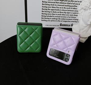 เคสป้องกันโทรศัพท์มือถือหนังเทียมพับได้สำหรับผู้หญิง,เคสป้องกันสำหรับ Samsung <span class=keywords><strong>Galaxy</strong></span> <span class=keywords><strong>Zflip3</strong></span> Z Flip 4 - Product Image 2