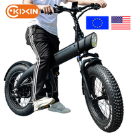 KIXIN Nouveau Vélo Pliant Entièrement Électrique avec Pneus Larges pour la Chasse en Extérieur, Vélo de Montagne Électrique pour Homme