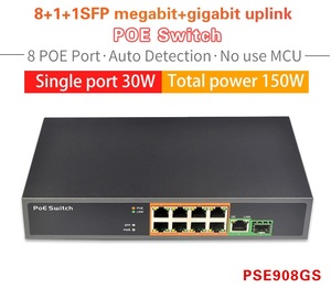 EN-PSE908GS Commutateur réseau PoE <span class=keywords><strong>IEEE802</strong></span>.3af à 150W, 8 ports PoE + 2 ports Uplink, transmission de données et d'alimentation PoE, distance de transmission 100 mètres - Product Image 6