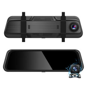 Nouveau <span class=keywords><strong>4K</strong></span> 2K double objectif GPS espion Dash <span class=keywords><strong>Cam</strong></span> rétroviseur 2-en-1 avant arrière HD DVR enregistreur vidéo écran tactile Vision nocturne pour voitures - Product Image 3