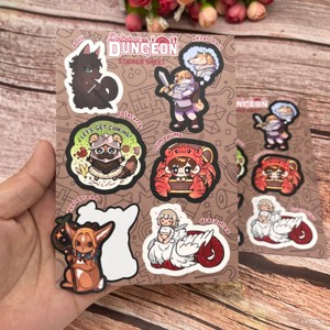 Hoja de Pegatinas de Vinilo Personalizadas, Impermeables, con Diseño de Dibujos Animados, Corte de Contorno, Fácil de Despegar, con Logotipo Personalizado - Product Image 1