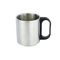 Nouvelle conception – Tasse à café isotherme blanche 220 ml (8 oz) en acier inoxydable avec poignée, isolation sous vide portable, maintien au chaud 6 heures – Idéale pour la rentrée scolaire