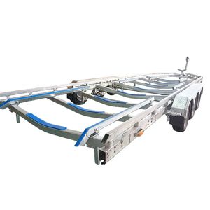 <span class=keywords><strong>Remorque</strong></span> en alliage d'aluminium de haute qualité, <span class=keywords><strong>remorque</strong></span> marine à trois essieux de 10 m, excellente stabilité - Product Image 1