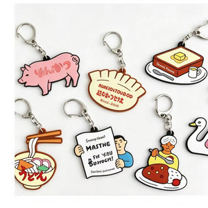 OEM custom Design Rubber <b>Keychain</b> <b>Anime</b> Custom Your Own Logo 2d 3d Soft Pvc <b>Keychain</b> Silicone Keyring - Product Image 2