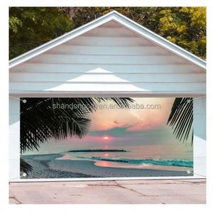 Bannière de Noël rectangulaire personnalisée en polyester pour porte de garage, décoration murale extérieure pour porche - Product Image 6