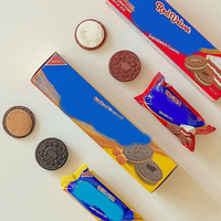 Biscuits OREO en gros 100g Biscuits à la crème aromatisés à la fraise Snacks asiatiques Vente chaude